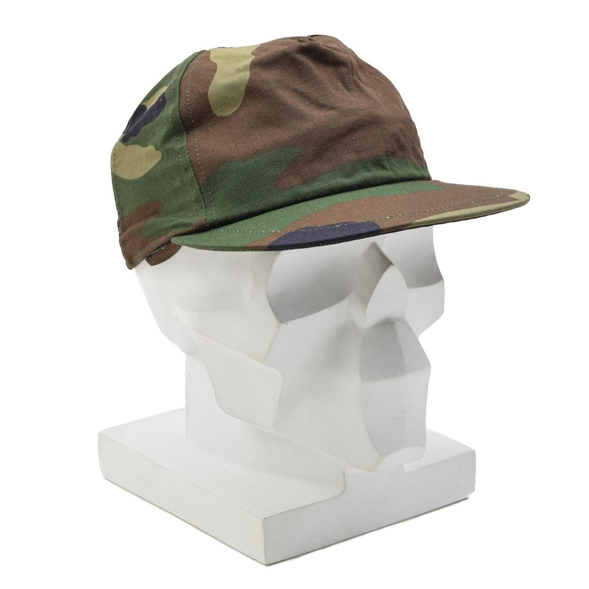 Original Turkish Military Field Cap Elastic Rear Band AG18 Woodland Camo