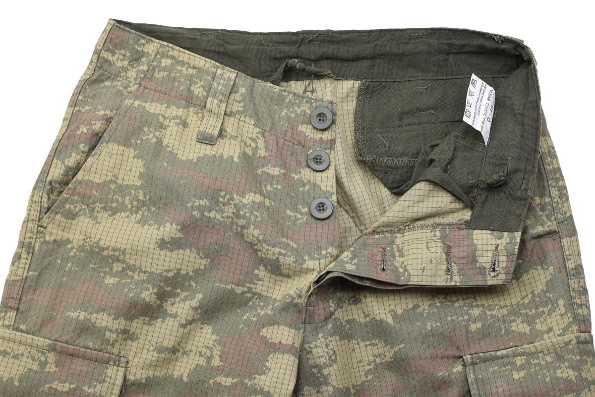 Original Turkish Military Field Pants Slitstarka Ripstop Army Issue M2008 Camo