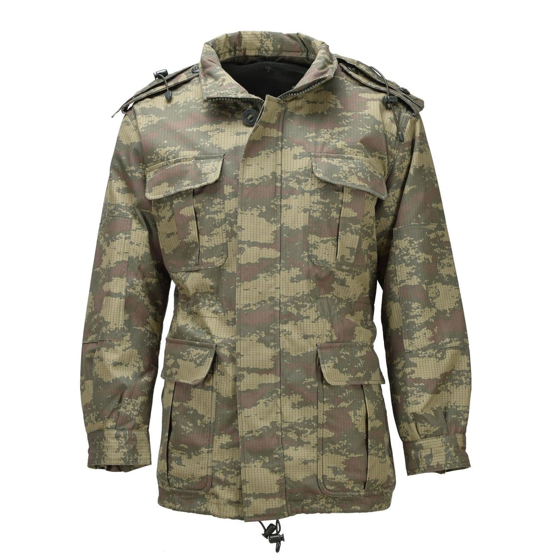 Original Turkish Military Field Parka Ripstop Fleece Foder M2008 Camo
