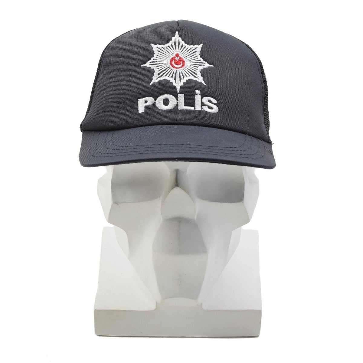 Original turkisk militär POLIS Field Cap Mesh Insert Justerbar Fästdon Svart