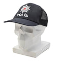 Original turkisk militär POLIS Field Cap Mesh Insert Justerbar Fästdon Svart