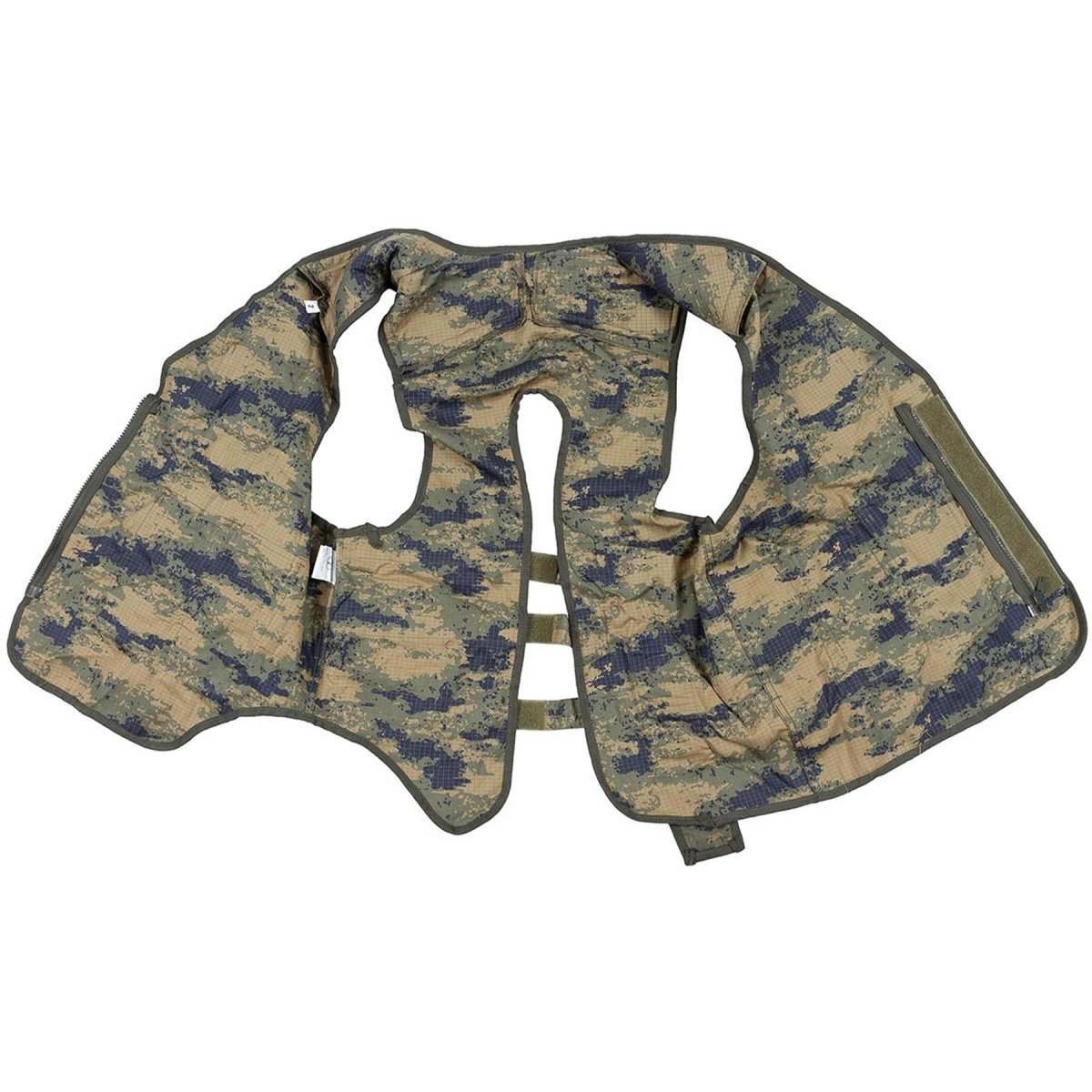 Original turkisk militärväst 8 bifogade fickor axelvadd M2018 Camo