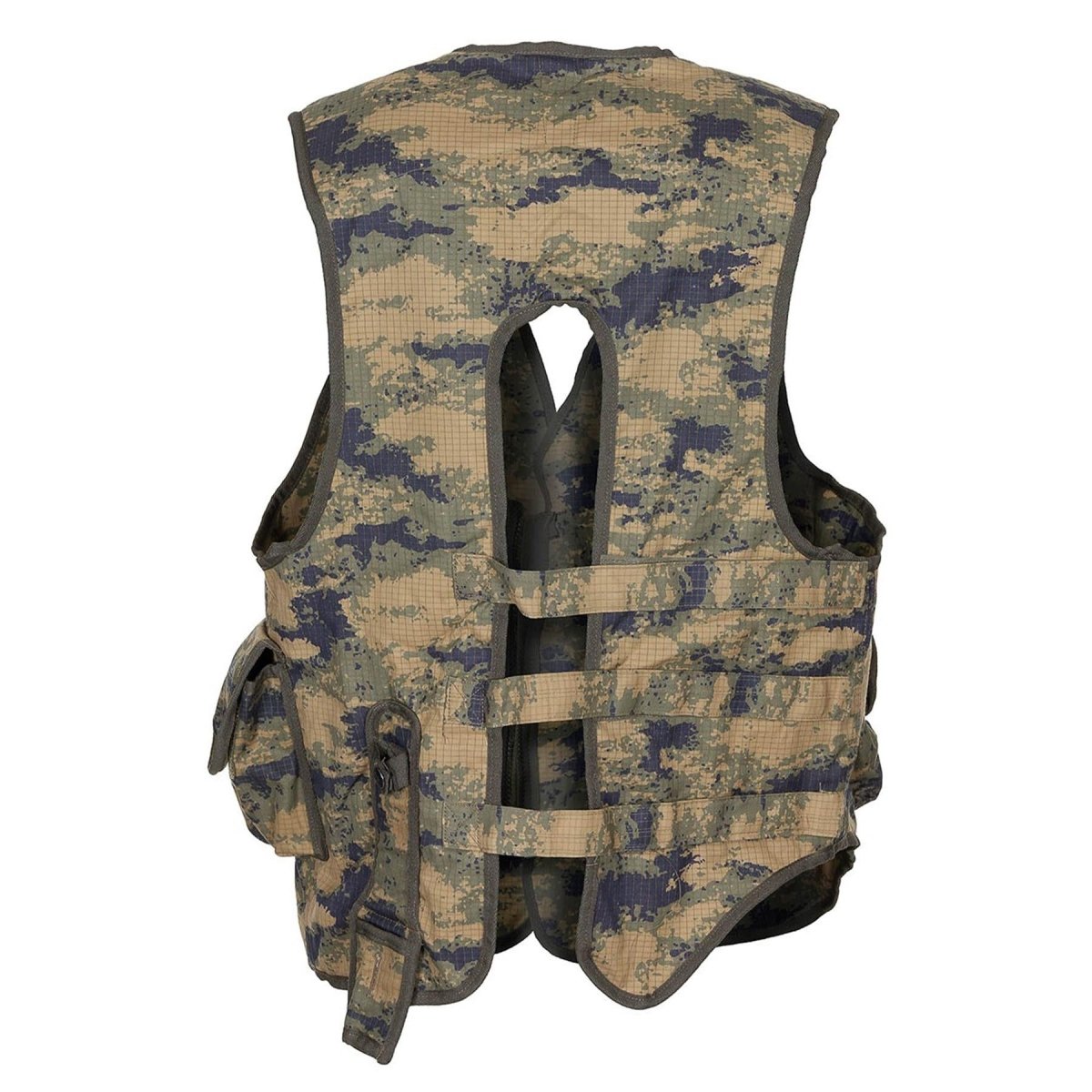 Original turkisk militärväst 8 bifogade fickor axelvadd M2018 Camo