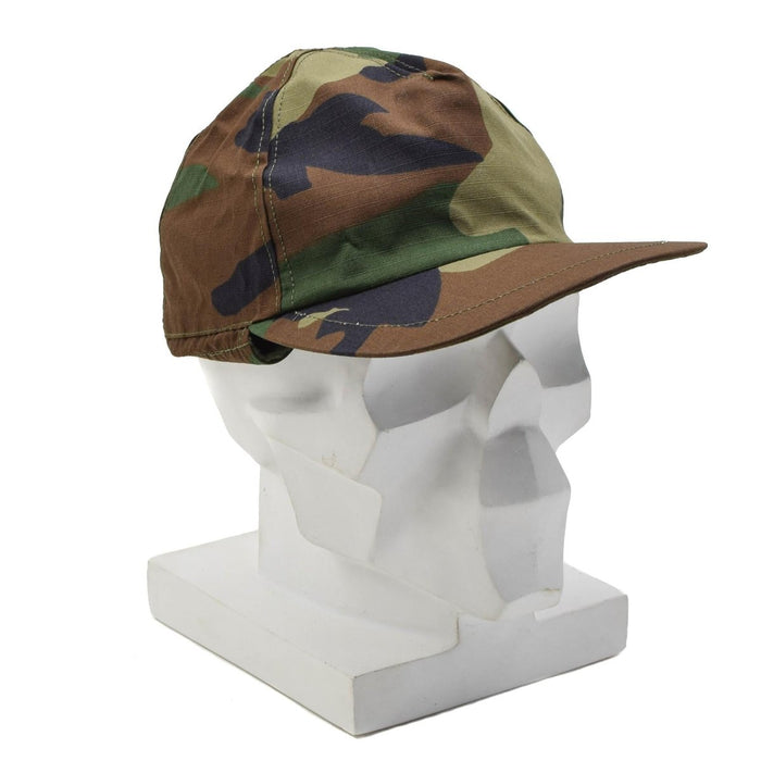 Original turkisk militär vinterfältmössa RipStop utomhushatt Woodland Camo - GoMilitar