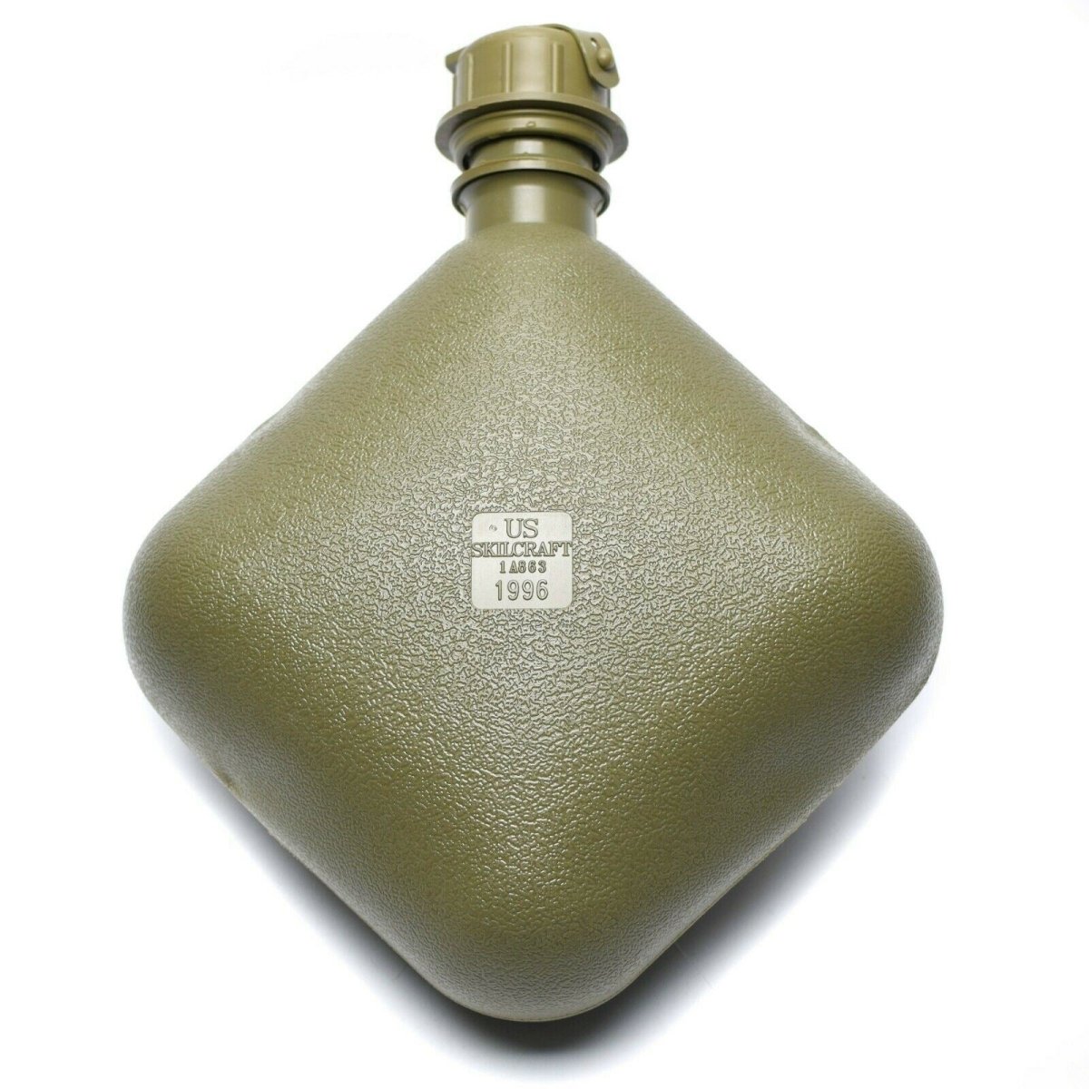 Original U.S. Army Canteen 2 Qt vattenflaska med påse oliv od usa överskott