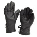 Original US Army Combat Leather Gloves äkta svart läder militär fråga