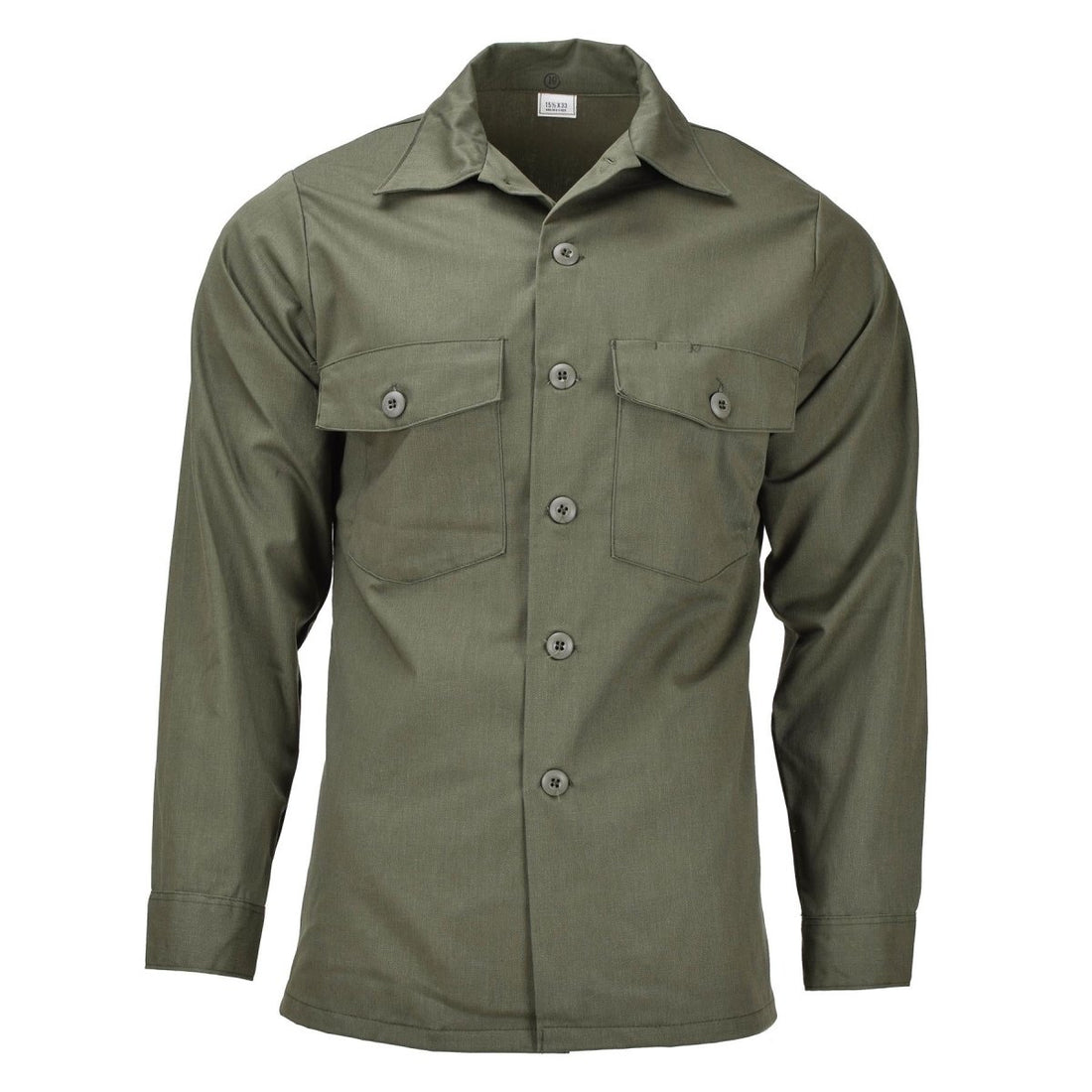 Original U.S. Army Long Sleeve Tactical Shirt Olive trötthet Militärfält Nytt