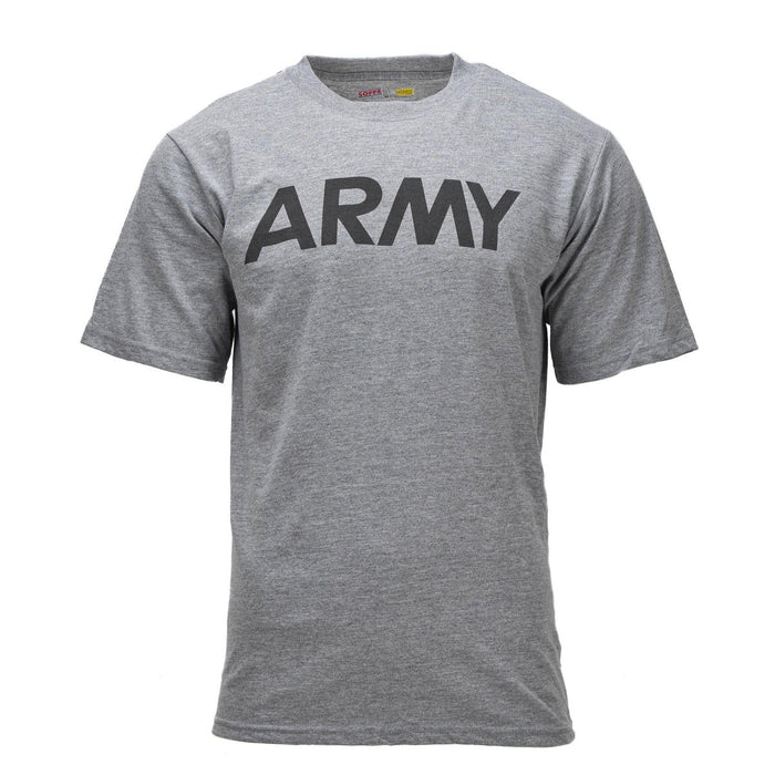Original U.S. Military Classic GI T-Shirt Kortärmad Soffe Army Logo Grey - GoMilitar