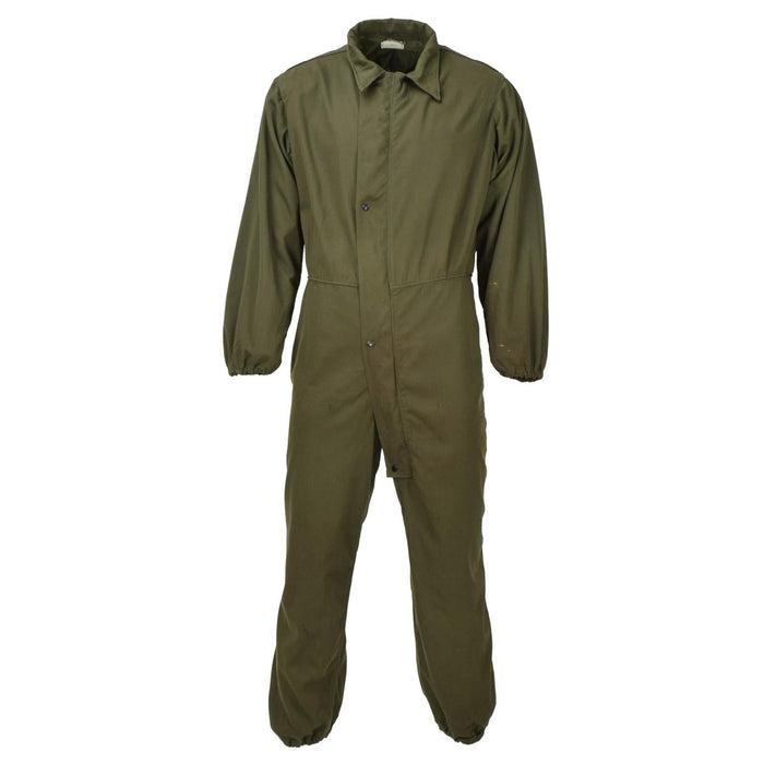 Original U.S. militäröverdragsoveraller fungerar mekaniker jumpsuit armé tryckknappsstängning Olive - GoMilitar