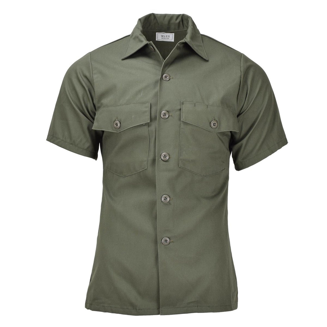 Original U.S. Military Field Tactical Olive Shirts Short Sleeve Army trötthet Ny