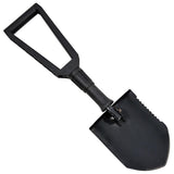 Original U.S. Military Folding Shovel 3-stegssystem High End Shaft Svart