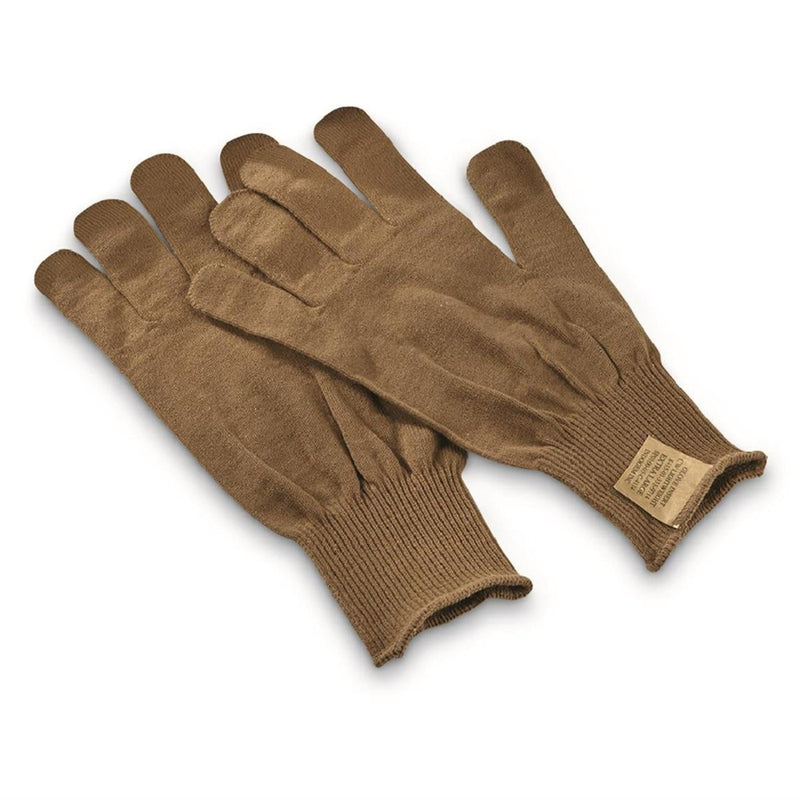 Original amerikanska militära handskar stickade vantar sätter in foder värmer bruna nya