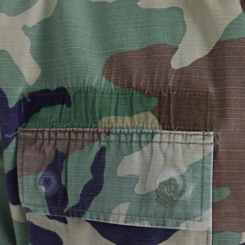 Original U.S. Military Jacket Ripstop Woodland Camouflage BDU Troops Shirt