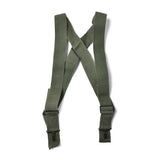 Original U.S. Military M1950 Suspenders byxor hängslen axel sele oliv ny