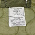 Original U.S. Military M65 Parka Liner Extreme Cold Weather Buttons Olivgrön