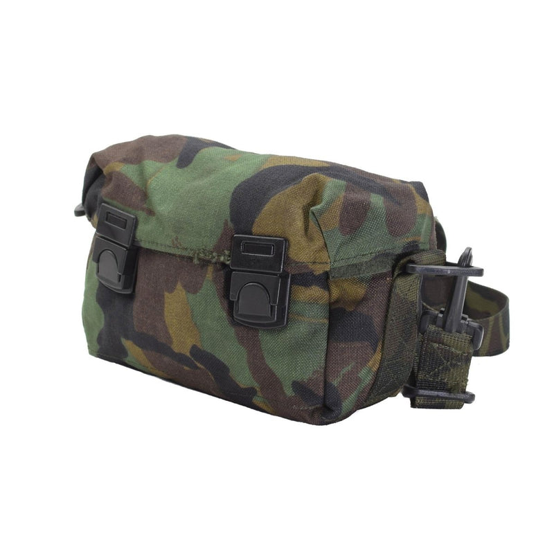 Original U.S. Military Shoulder Bag Pouch Woodland Camouflage Buckle Stängning Ny