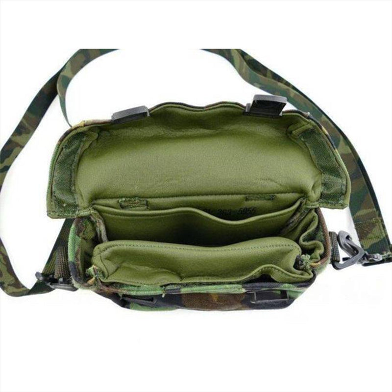 Original U.S. Military Shoulder Bag Pouch Woodland Camouflage Buckle Stängning Ny