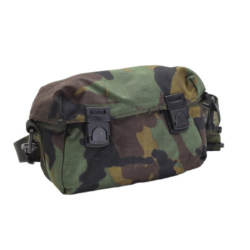 Original U.S. Military Shoulder Bag Pouch Woodland Camouflage Buckle Stängning Ny