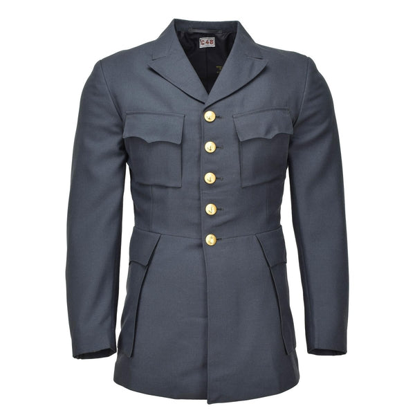 Original Vintage Swedish Army Marines klänning Uniform Jacket Sverige Uniform