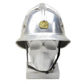 Original Jugoslavien Militärgrå aluminium Brandman hjälm Red Start Badge Army