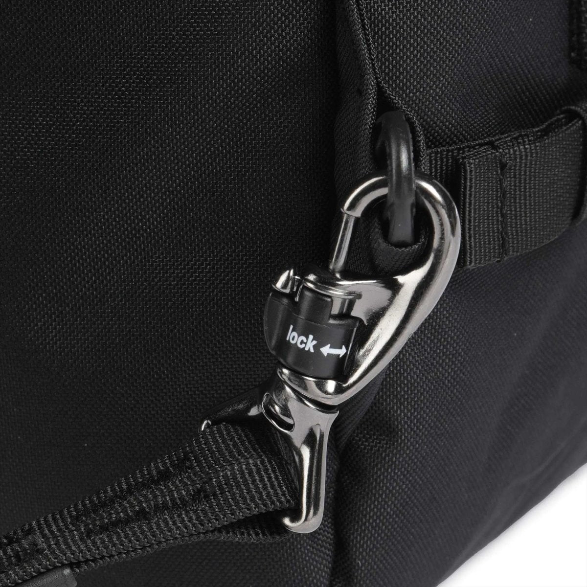 Pacsafe go 34l resor ryggsäck bära på anti stöld rpet låsbara dragkedjor svart