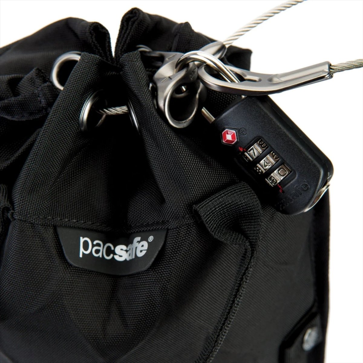 Pacsafe Travelsafe GII Bärbar Säkerhetsväska 5L Stöldskydd Skärsäker Svart