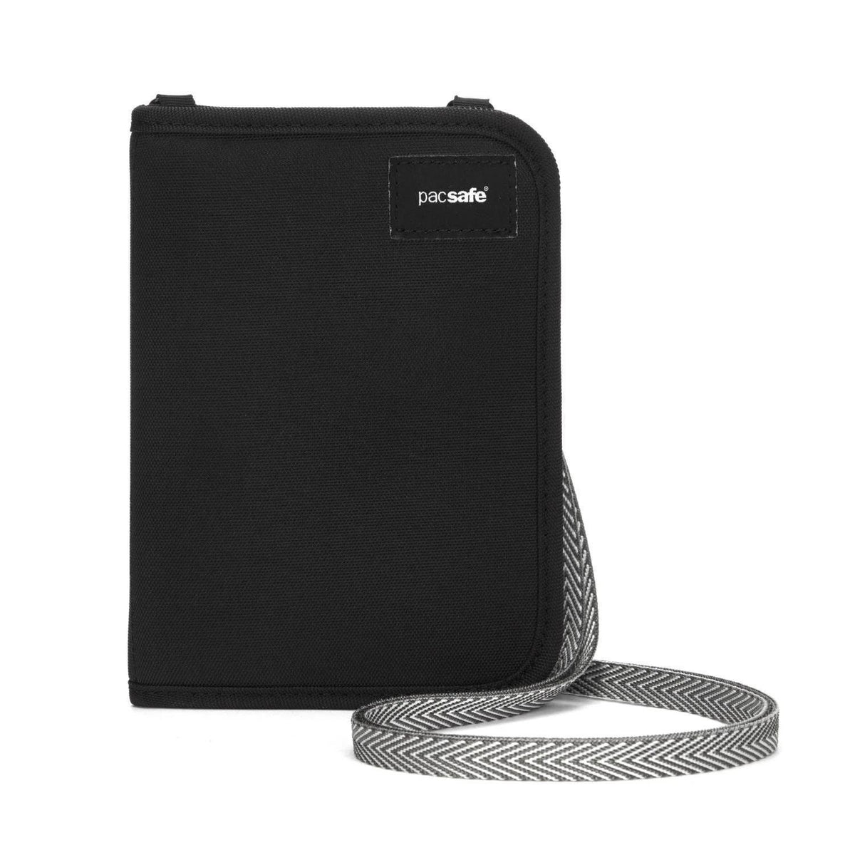 PacSafe V150 Document Bag Compact Organizer Anti Stöld RFID Blockering Black