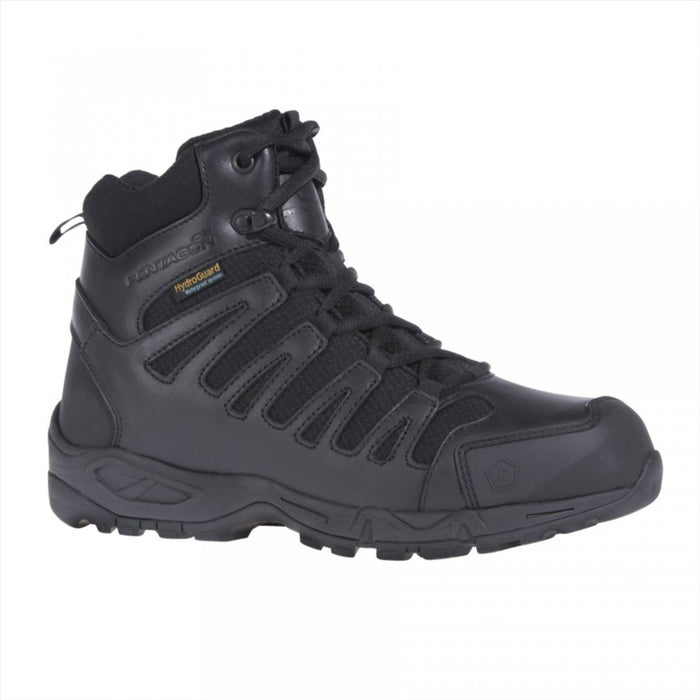Svart Pentagon Achilles XTR 6” taktisk känga med vattentätt läder med hög densitet och robust suldesign