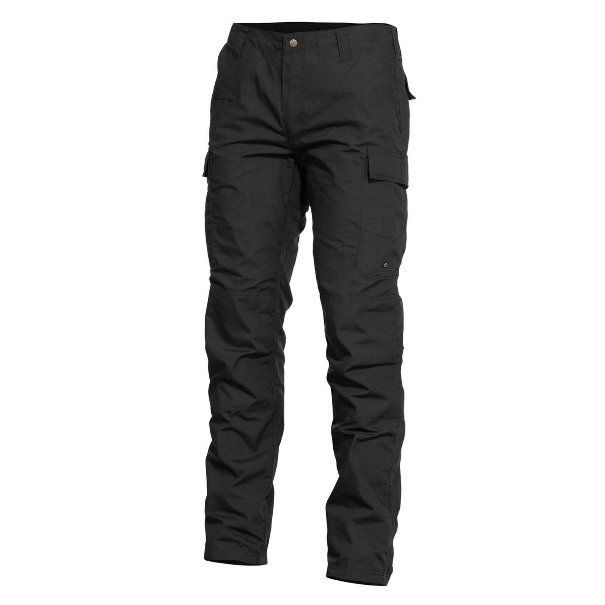 Pentagon BDU 2.0 Combat Pants last förstärkta sittknappar Zip Fly Ripstop Black