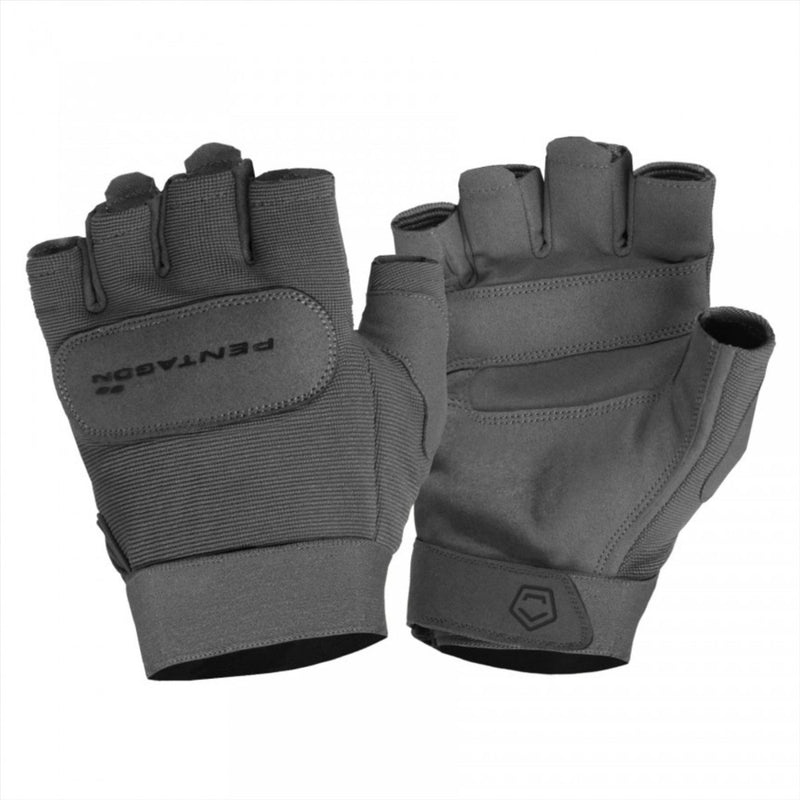 Pentagon Duty Mechanic 1/2 Fingerless Gloves Breattable Fabric Cuff Elastic
