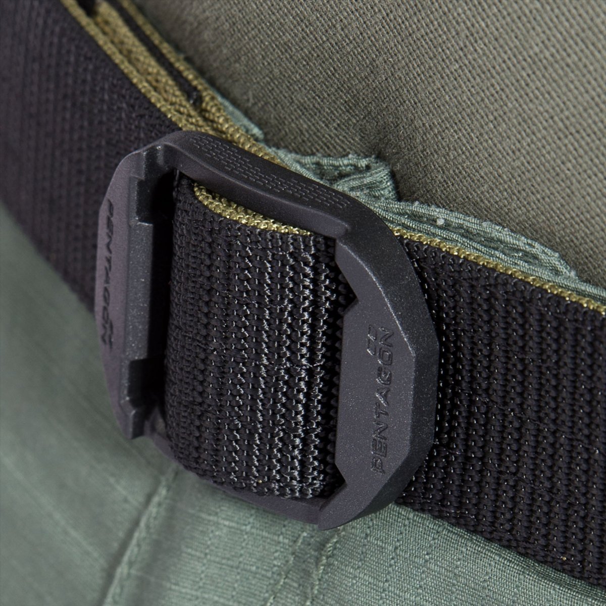 PENTAGON Komvos Dubbelbälte Taktisk Nylon Webbing Icke metall POM-spänne