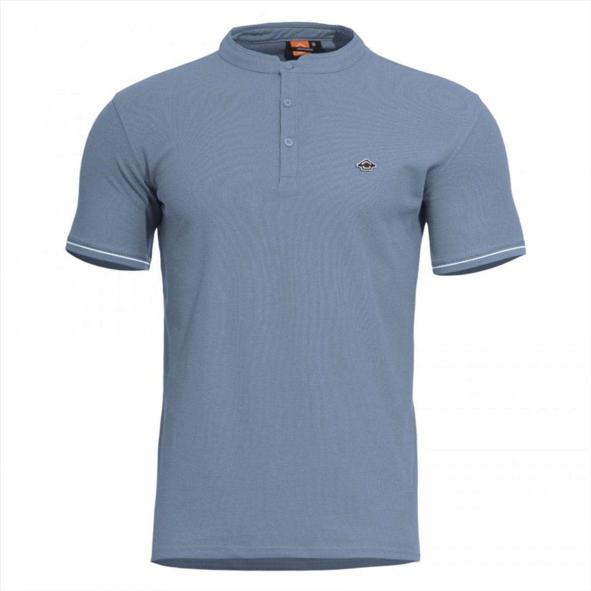PENTAGON Levantes Henley Stripes Klassisk T-shirt Kort ärm Snabbtorkande