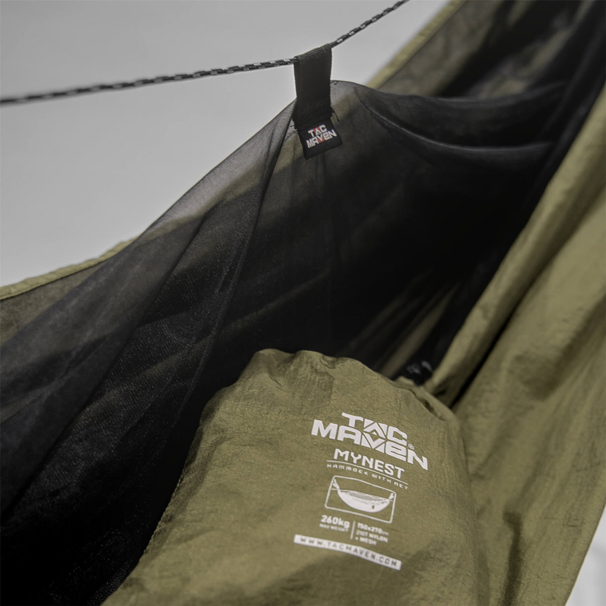 PENTAGON Mynest Hängmatta Lätt inbyggt myggnät campingutrustning