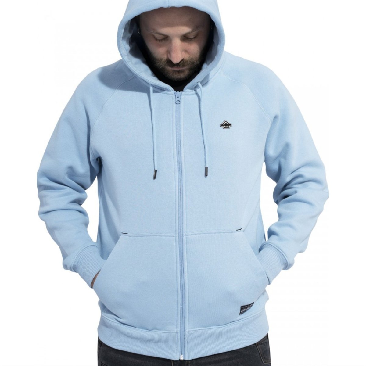 PENTAGON Phaeton tröja med full dragkedja Comfort Fit Flatlocksömmar Storm Hood Svart