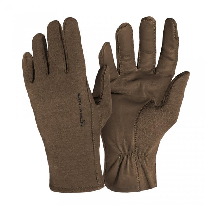 PENTAGON Pilot Nomex® Läderhandskar Korta manschett Brandsäker Flerfärgad - GoMilitar