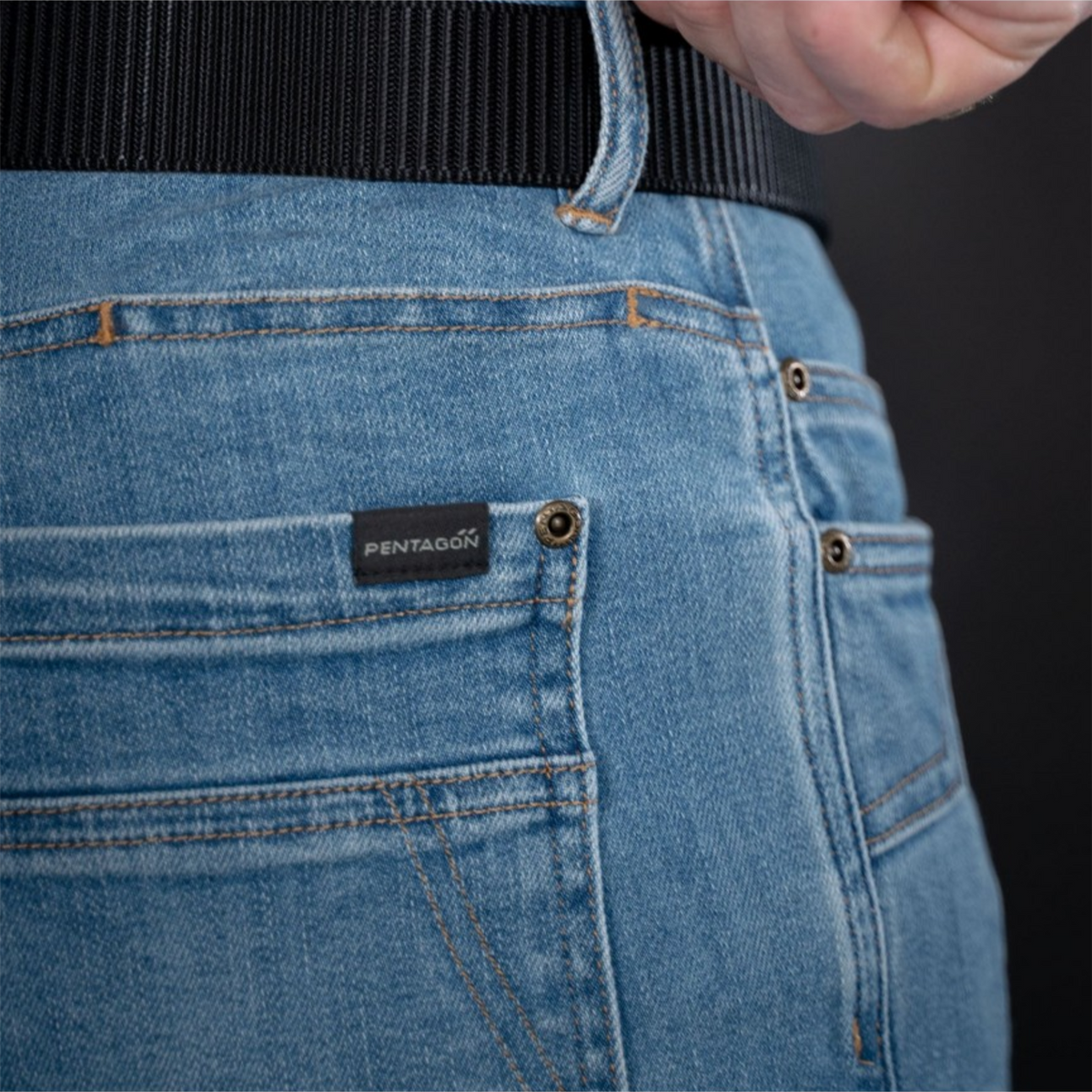 Pentagon Rogue Jeans Byxor Herr Regular Fit Stretch Denim Gömda CCW-fickor