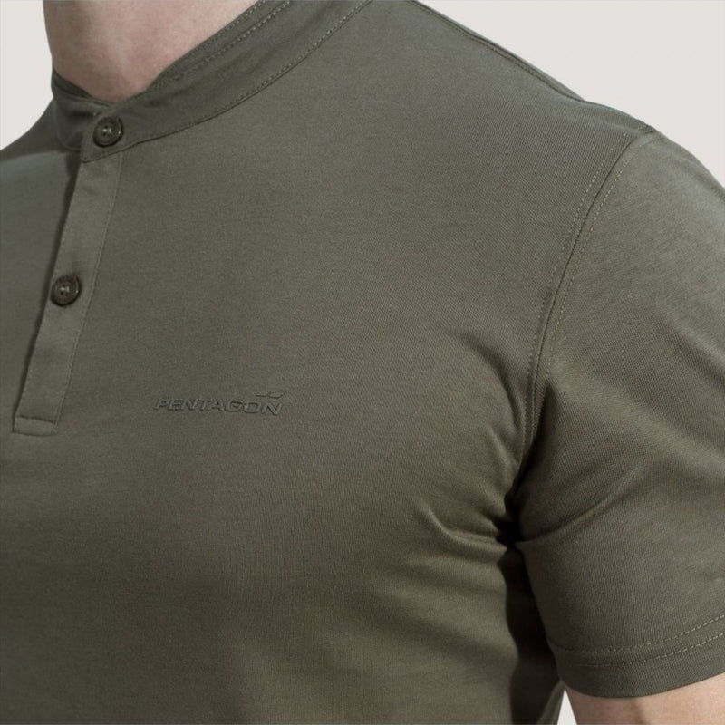 Pentagon Romeo 2.0 Henley T-shirt Regular Fit Mandarin krage luktfritt material
