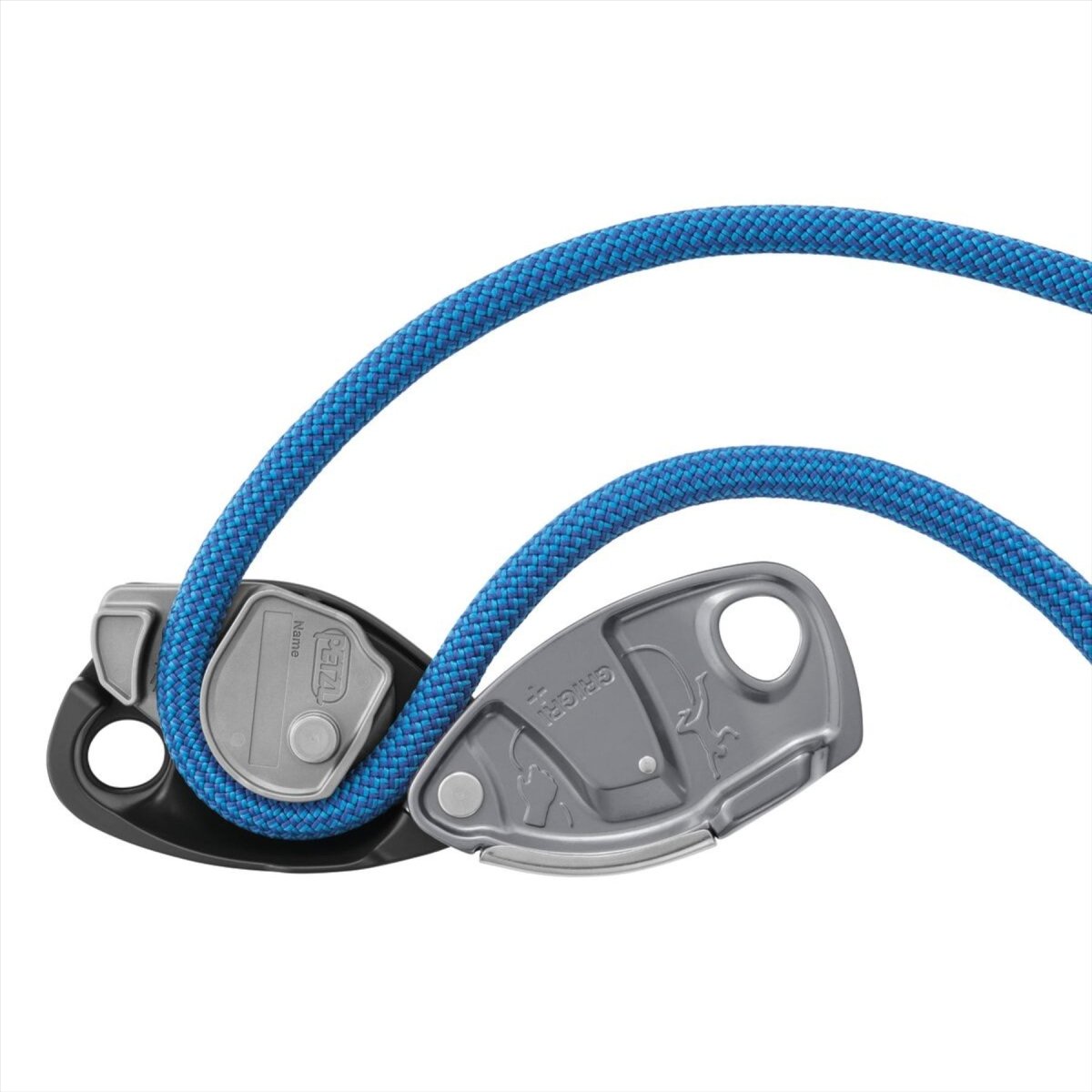 Petzl GRIGRI Belay Device Assisted Braking Anti-Panic 8,5–11 mm Grå