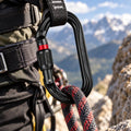 PETZL OK SKRUVLÅS Symmetrisk aluminiumkarbinrigg Svart 24kN