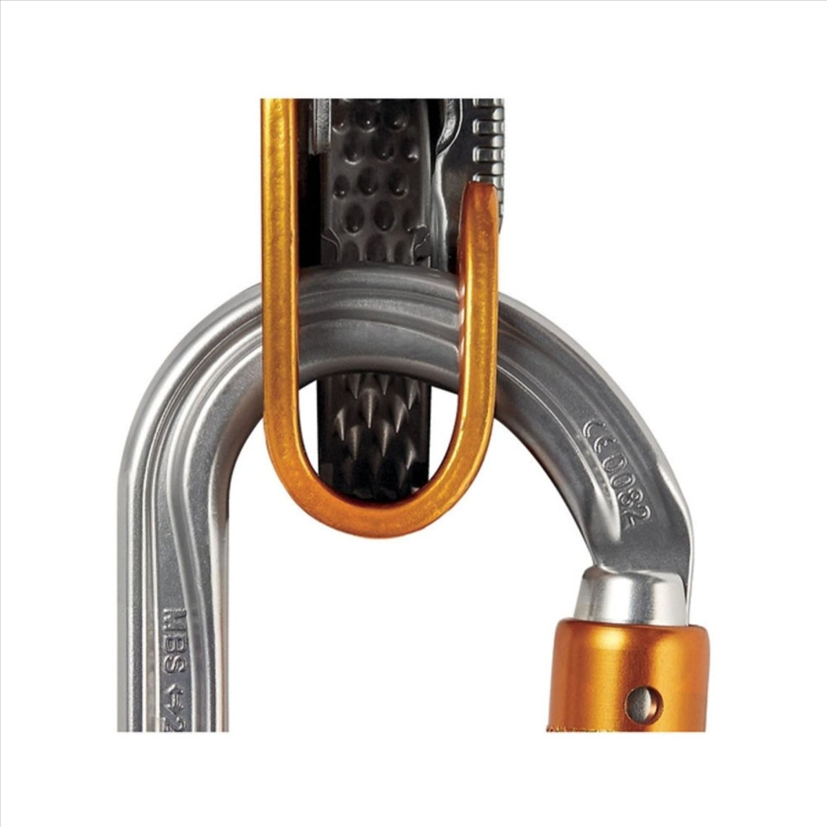 Petzl OK Triact Lock Carabin Oval Aluminium Lättviktsrep Access Orange
