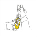 PETZL ROLLCLIP A Pullet Karbinhake Non Locking Keylock System Climbing Yellow