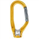 PETZL ROLLCLIP A Pullet Karbinhake Non Locking Keylock System Climbing Yellow