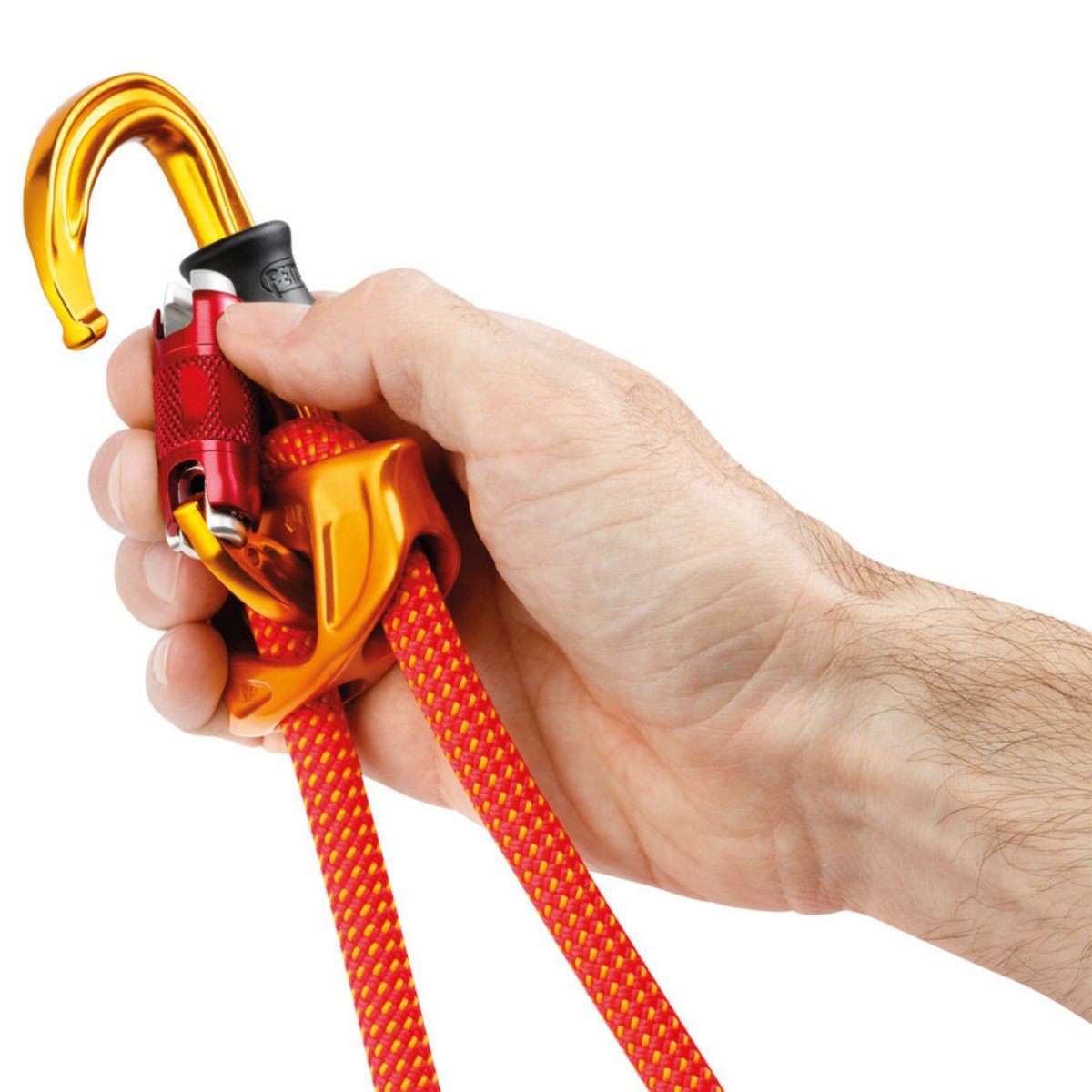 PETZL SmD RL Låsande karbinhake Aluminium Lättvikts säkerhetskontakt Gul