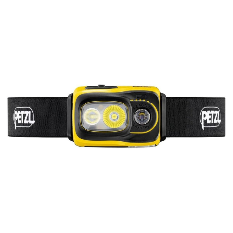 Petzl Swift Rl Head ficklampa 1100 Lumen uppladdningsbar vattenbeständig gul