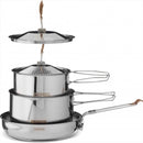 Primus Campfire Cookset S Rostfritt stål Camping Köksredskap Pot Pan Set Bag