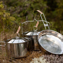 Primus Campfire Cookset S Rostfritt stål Camping Köksredskap Pot Pan Set Bag