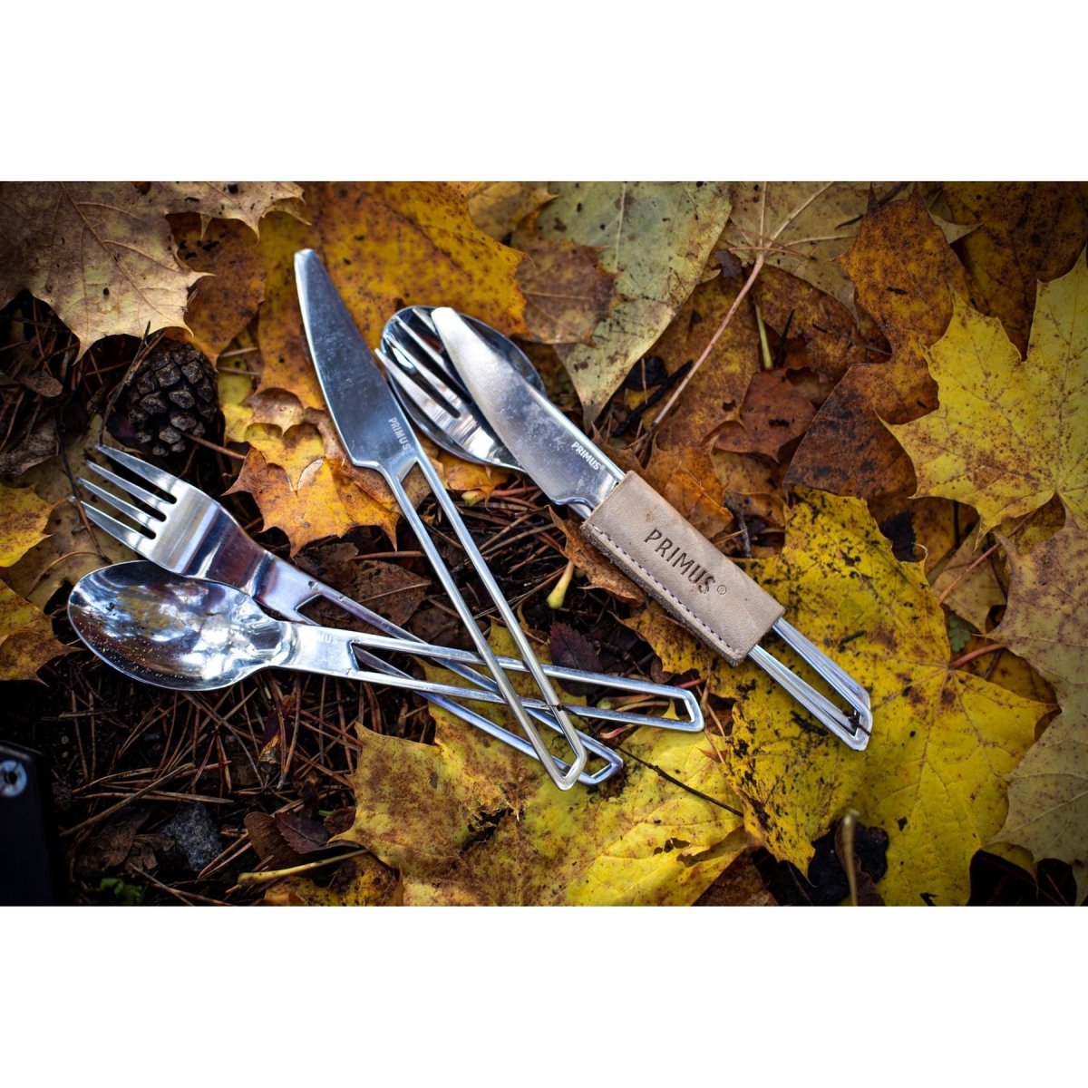 Primus Campfire Cutery Set Lightweight rostfritt stål Camping Vandringsredskap