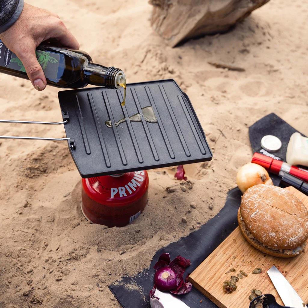 Primus Campfire Griddle Plate Camping vandring spis grill pan keramikbelagd