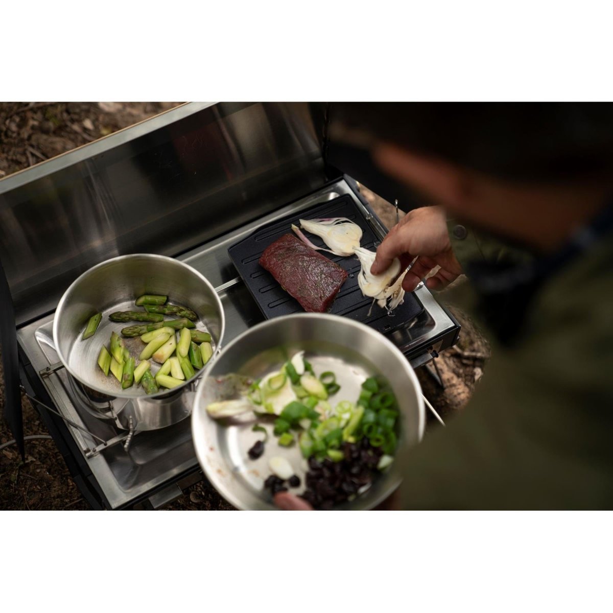 Primus Campfire Griddle Plate Camping vandring spis grill pan keramikbelagd