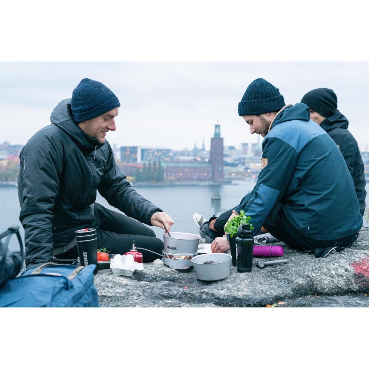 Primus Essential spisuppsättning 1.3L camping vandringspanna Pan Lightweight Cooking Set